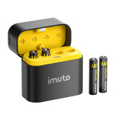 imuto 1300mWh AAA Lithium Battery Set with 8-Slot Charger 4-Pack